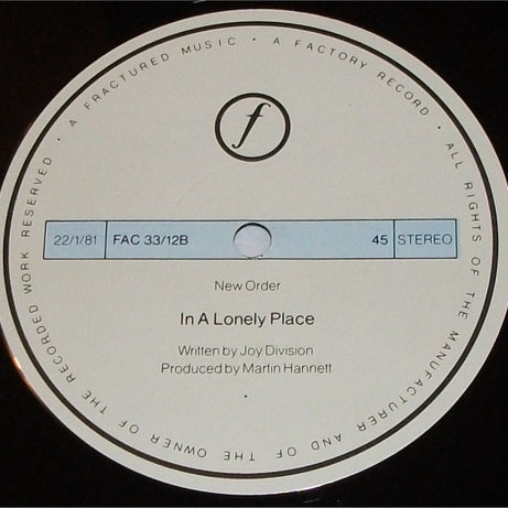 New Order : Ceremony (12", RE, RP, A2/)