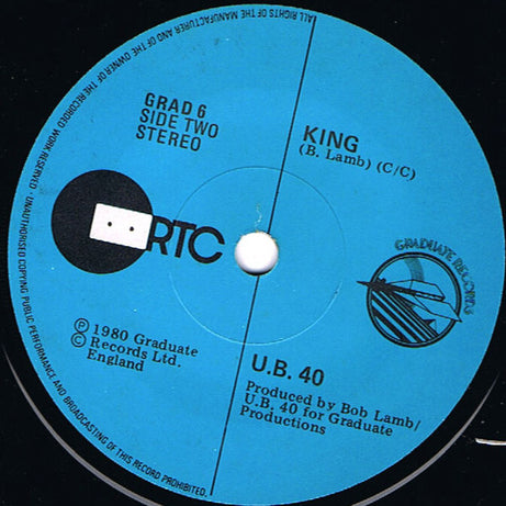 UB40 : Food For Thought (7", Single, Whi)