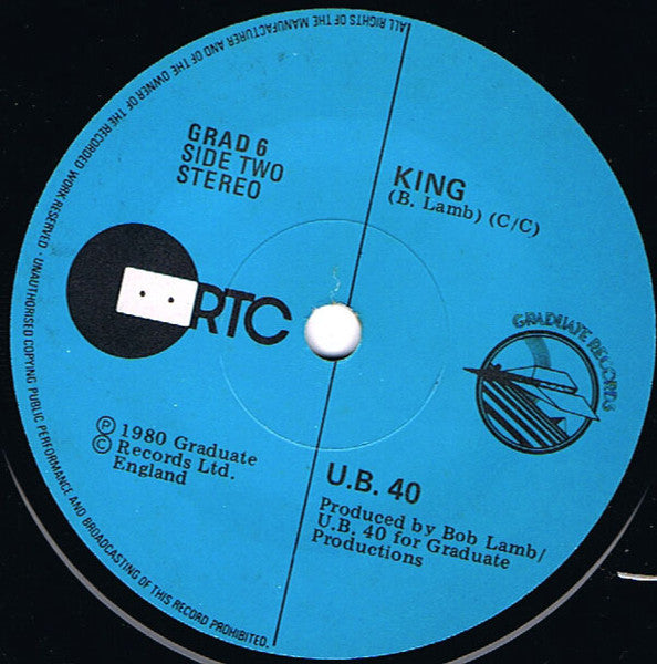 UB40 : Food For Thought (7", Single, Whi)