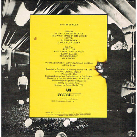 10cc : Sheet Music (LP, Album)