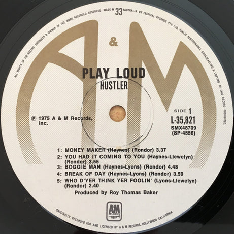 Hustler (9) : Play Loud (LP)