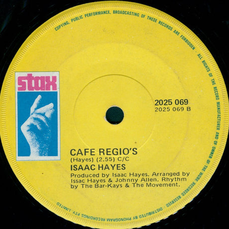 Isaac Hayes : Theme From Shaft (7", Single)