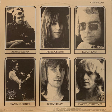 Elton John : Honky Château (LP, Album, RP)