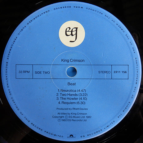King Crimson : Beat (LP, Album)