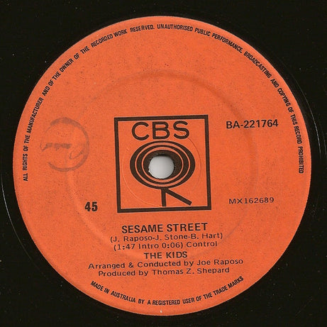 The Kids (2) / Ernie (4), Jim Henson : Sesame Street / Rubber Duckie (7", Single)