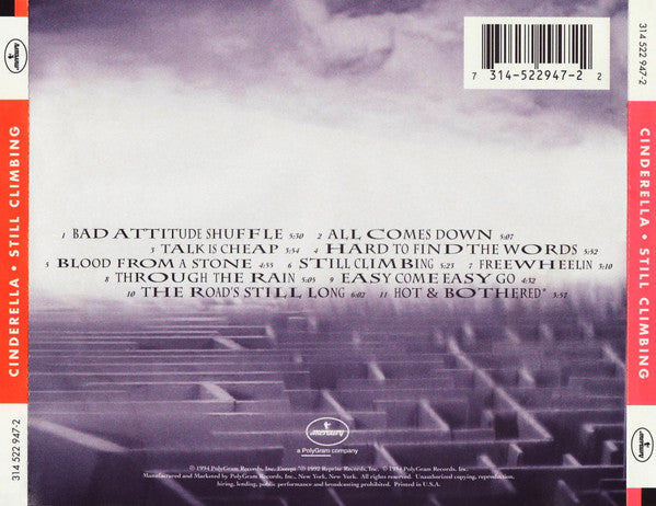 Cinderella (3) : Still Climbing (CD, Album)