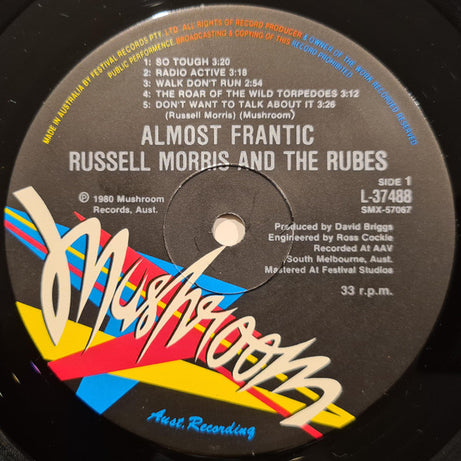 Russell Morris & The Rubes* : Almost Frantic (LP, Album)