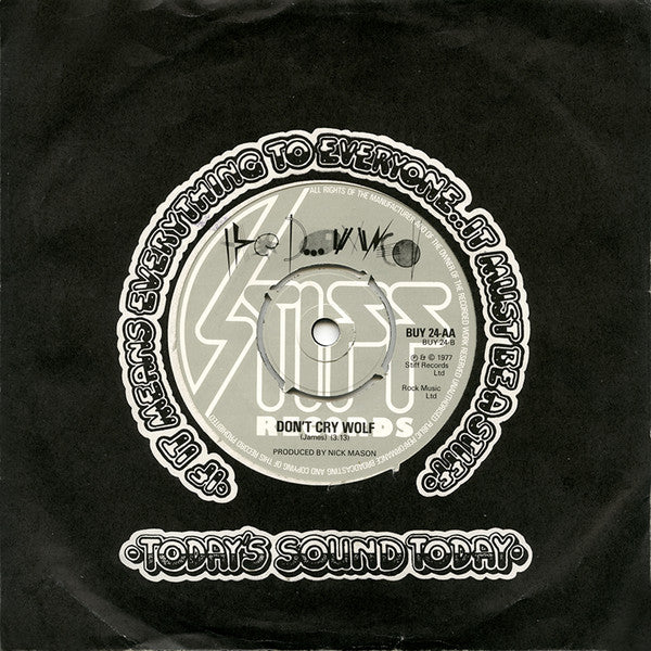 The Damned : One Way Love / Don't Cry Wolf (7", Single)