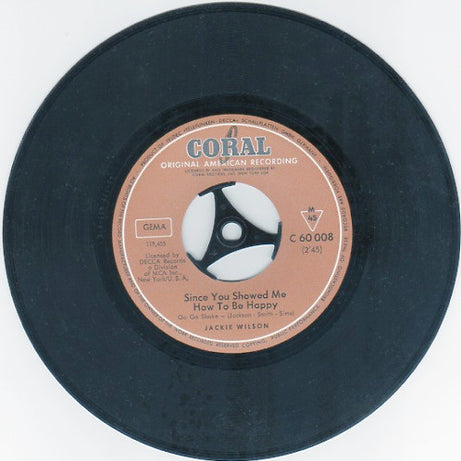 Jackie Wilson : Since You Showed Me How To Be Happy (7", Single)