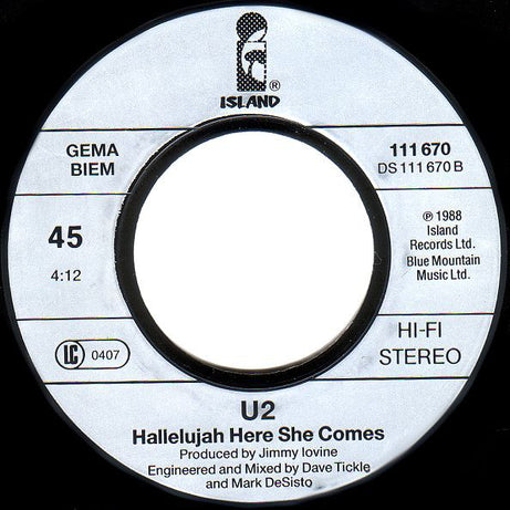 U2 : Desire (7", Single, Gat)