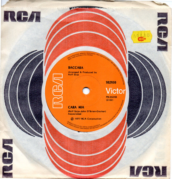 Baccara : Yes Sir, I Can Boogie (7", Single)