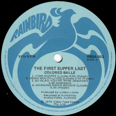 Coloured Balls : "The First Supper Last", Or Scenes We Didn't Get To See (LP, Album)