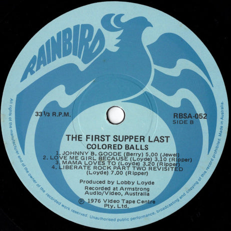 Coloured Balls : "The First Supper Last", Or Scenes We Didn't Get To See (LP, Album)