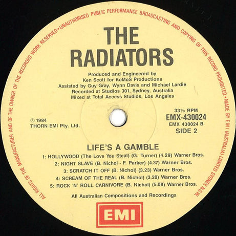 The Radiators (2) : Life's A Gamble (LP, Album)