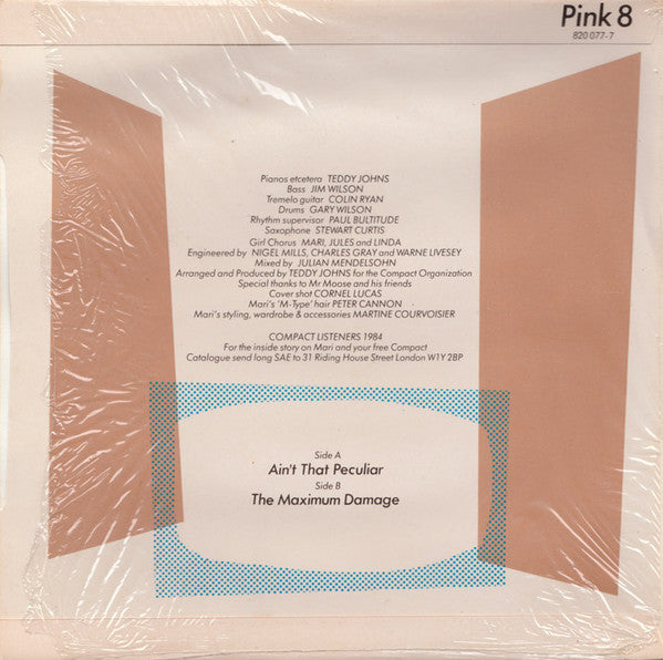 Mari Wilson : Ain't That Peculiar (7", Single, Blu)