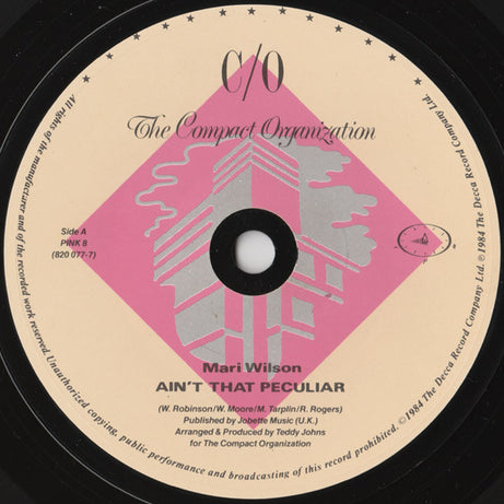 Mari Wilson : Ain't That Peculiar (7", Single, Blu)