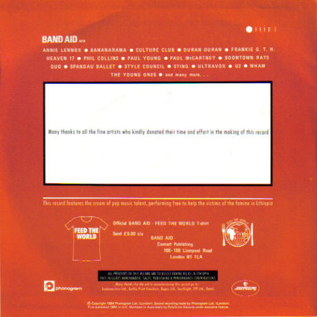 Band Aid : Do They Know It's Christmas? (7", Single)