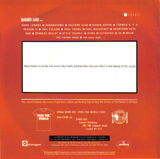 Band Aid : Do They Know It's Christmas? (7", Single)