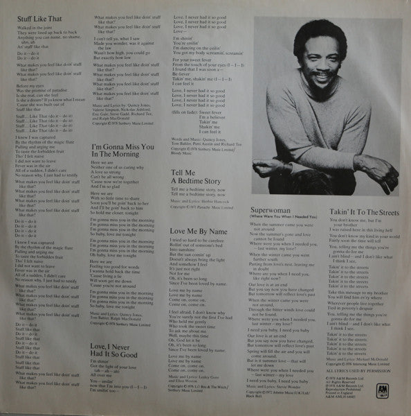 Quincy Jones : Sounds ... And Stuff Like That!! (LP, Album)