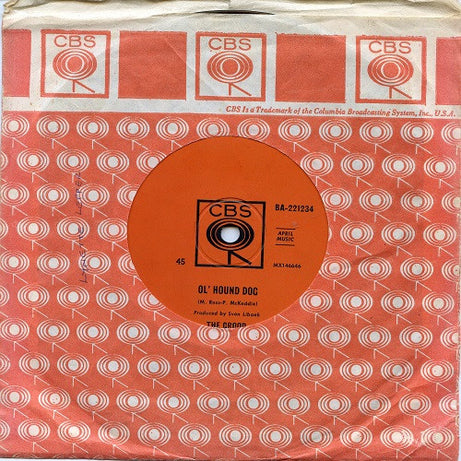 The Groop (3) : Ol' Hound Dog / Cry, Cry Baby (7")