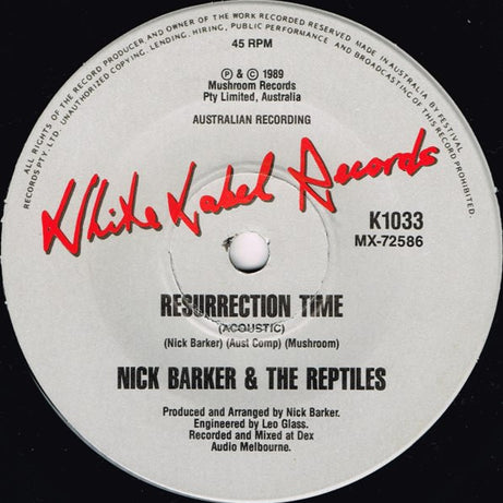 Nick Barker And The Reptiles : Make Me Smile (Come Up And See Me) (7", Single, Ltd)