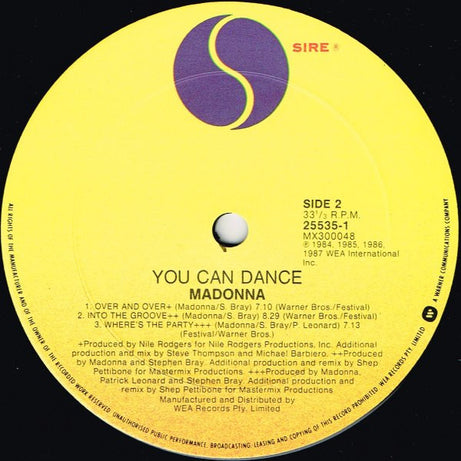 Madonna : You Can Dance (LP, Comp)