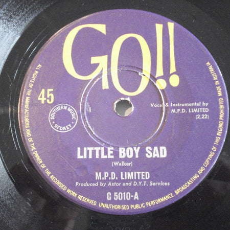 M.P.D. Limited : Little Boy Sad (7", Single)