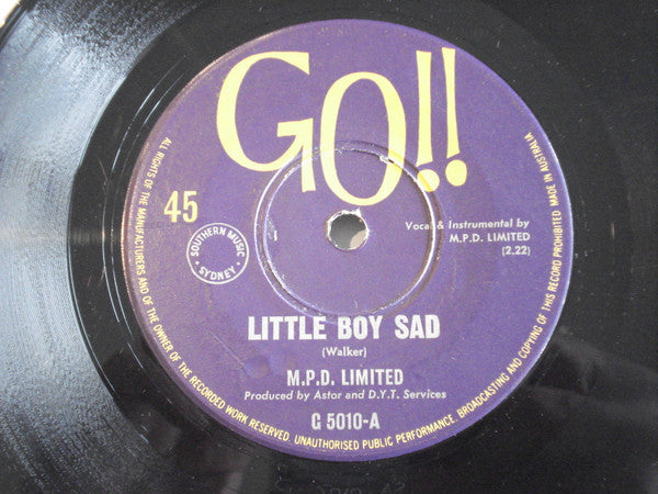 M.P.D. Limited : Little Boy Sad (7", Single)