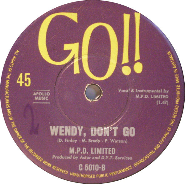 M.P.D. Limited : Little Boy Sad (7", Single)