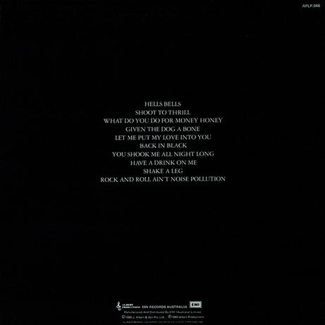 AC/DC : Back In Black (LP, Album)