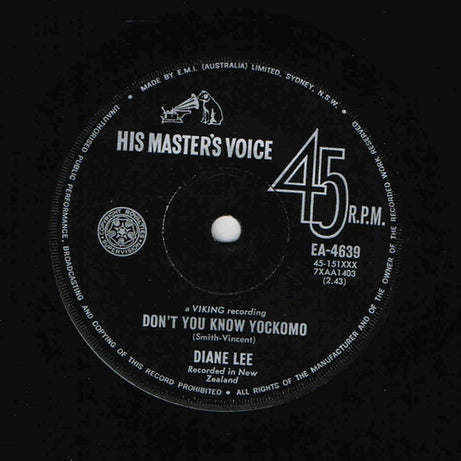 Diane Lee* : Don't You Know Yockomo (7", Single, Mono)
