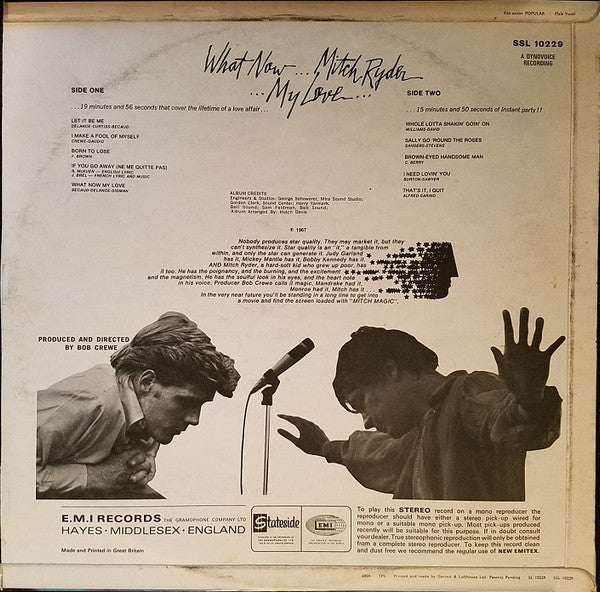 Mitch Ryder : What Now My Love (LP)