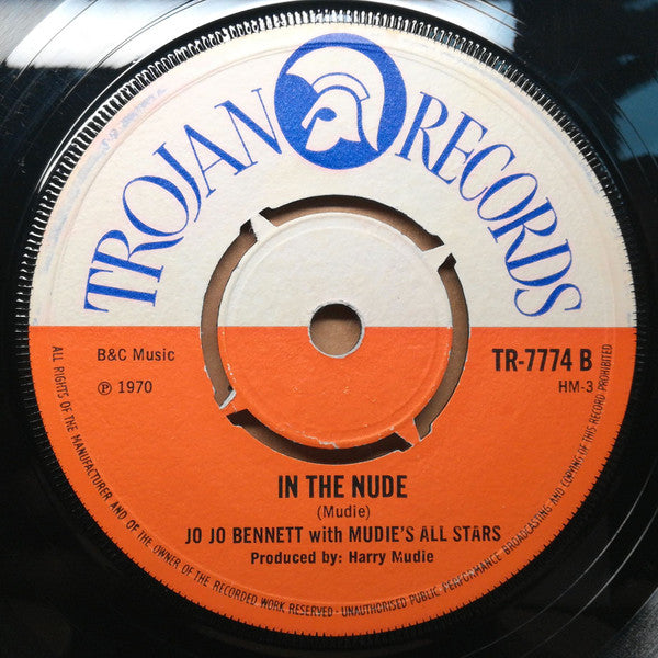 Jo Jo Bennett With Mudies All Stars : Leaving Rome (7", Single)
