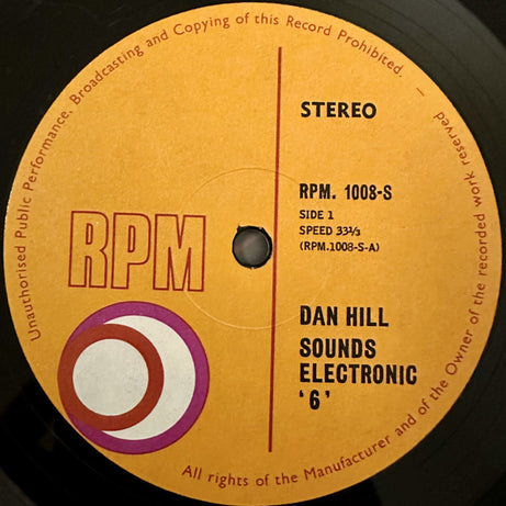 Dan Hill (2) : Sounds Electronic 6 (LP, Album, Die)
