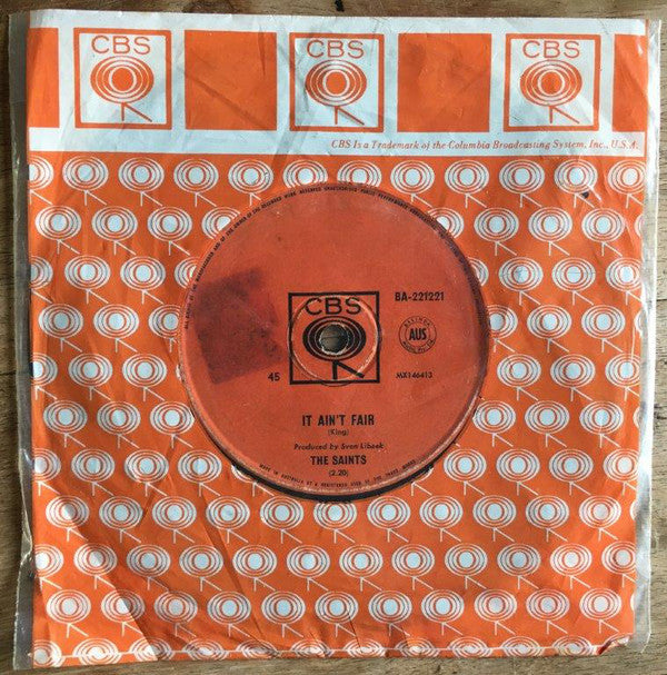 The Saints (17) : It Ain't Fair (7")