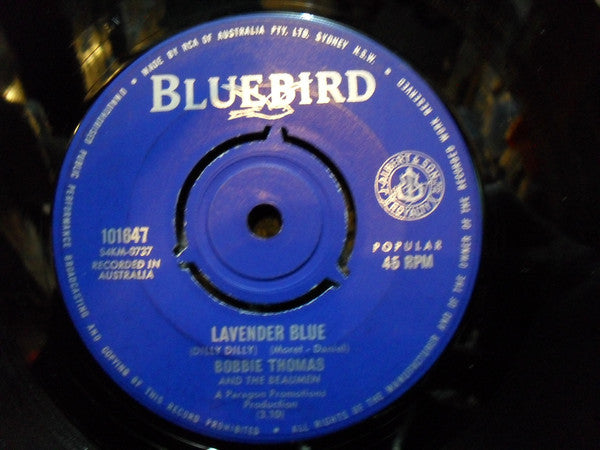 Bobbie Thomas And The Beaumen : Lavender Blue (Dilly Dilly) (7", Single)