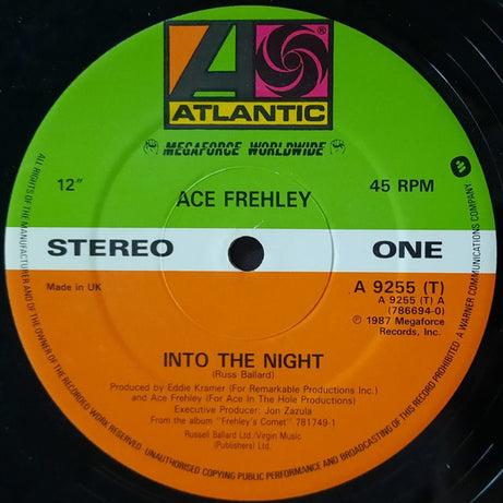 Ace Frehley / Frehley's Comet : Into The Night (12", Single)