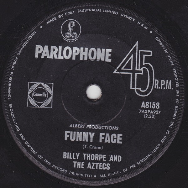 Billy Thorpe And The Aztecs : I Told The Brook (7", Single, Mono)