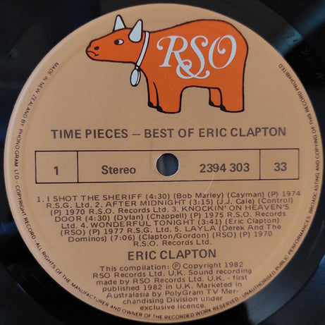 Eric Clapton : Time Pieces The Best Of Eric Clapton (LP, Comp)