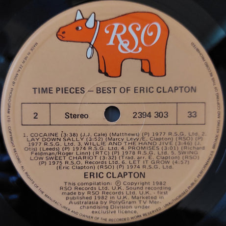 Eric Clapton : Time Pieces The Best Of Eric Clapton (LP, Comp)