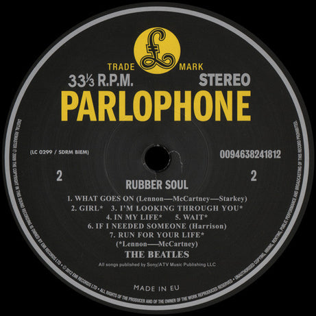 The Beatles : Rubber Soul (LP, Album, RE, RM, 180)