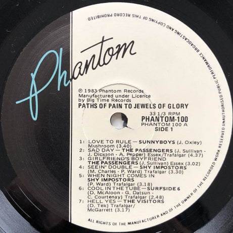 Various : Paths Of Pain To Jewels Of Glory - The Phantom Records Compilation (LP, Comp)