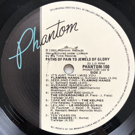 Various : Paths Of Pain To Jewels Of Glory - The Phantom Records Compilation (LP, Comp)