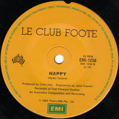 Le Club Foote : Party (7", Single)