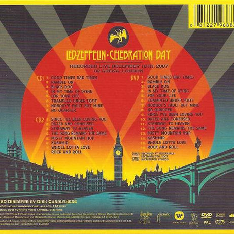 Led Zeppelin : Celebration Day (2xCD, Album + DVD-V, PAL + DVD-V, PAL, Bon + Box, )