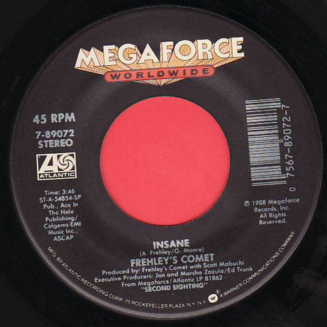 Frehley's Comet : Insane (7", Single)