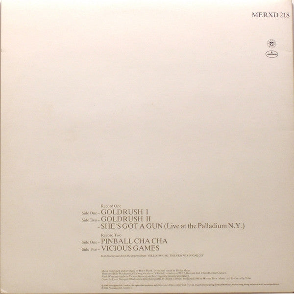 Yello : Goldrush (2x12", Single, S/Edition, Gat)