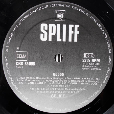 Spliff : 85555 (LP, Album)