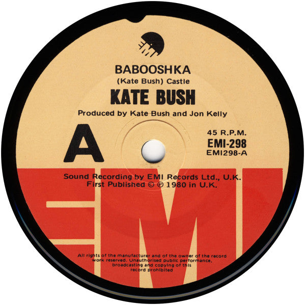 Kate Bush : Babooshka (7", Single)