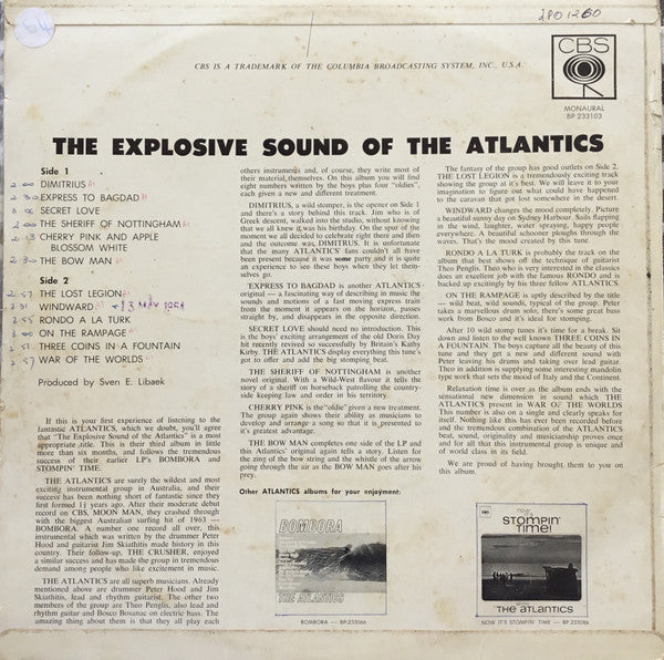 The Atlantics : The Explosive Sound Of The Atlantics (LP, Mono)